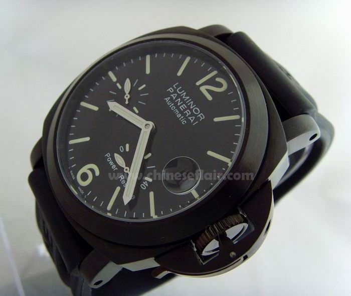 Black Panerai Luminor Knock Off Automatic Power Reserve Replica